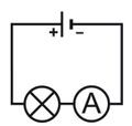 Fig. 12 Esquema para la medición de corriente en un circuito con un consumidor.jpg