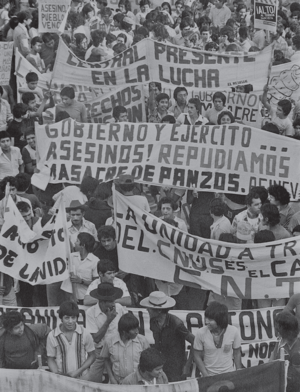 Manifestación por la masacre de Panzós, Junio de 1978. Foto- Mauro Calanchina..png