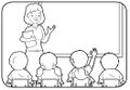 Maestra da explicación y niña levanta mano en clase.jpg